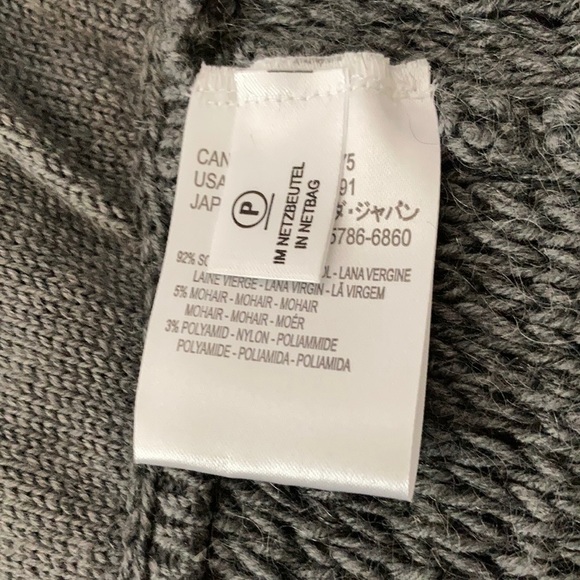 Escada 34 U.S. S Wool Mohair Gray Sweater Jacket - Picture 8 of 11